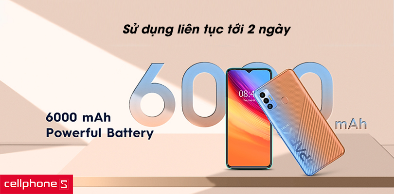 Pin siêu khủng, thoải mái trải nghiệm tới 2 ngày liền