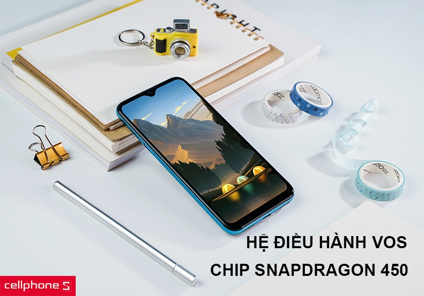 Cấu hình mạnh với chip Qualcomm Snapdragon 450, hệ điều hành VOS
