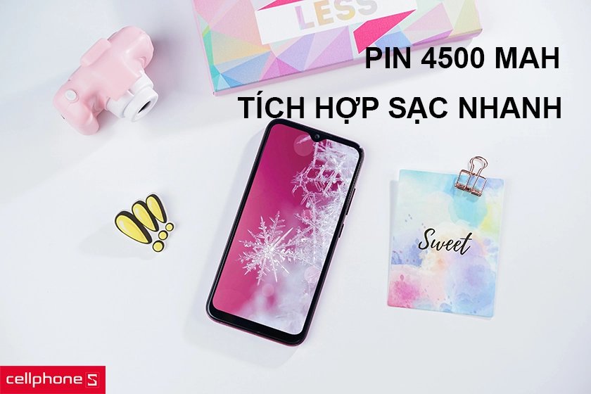 Dung lượng pin khủng 4500 mAh tích hợp sạc nhanh