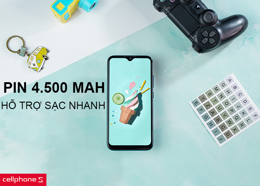 Dung lượng pin siêu khủng 4.500 mAh cùng hỗ trợ sạc nhanh USB Type C