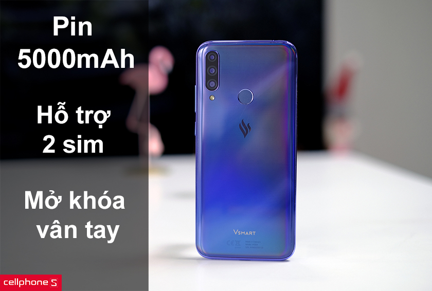 Dung lượng pin 5000mAh hỗ trợ sạc nhanh, nhiều chuẩn kết nối mới