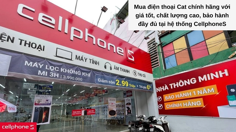 Lựa chọn điện thoại CAT cao cấp, giá tốt và bảo hành đầy đủ tại hệ thống CellphoneS