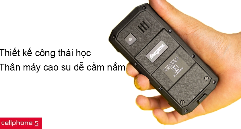 Thiết kế nhỏ gọn, bàn phím cao su bền bỉ