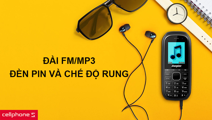 đài FM/MP3 đèn pin và chế độ rung, hỗ trợ cho mạng 2G