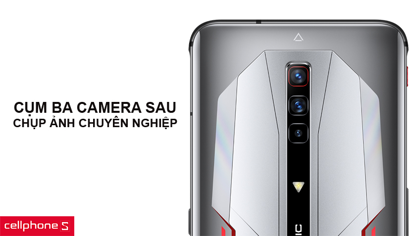 Cụm ba camera sau chụp ảnh chuyên nghiệp