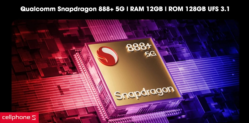 Mạnh mẽ với hệ thống làm mát đa lớp và chip Qualcomm Snapdragon 888