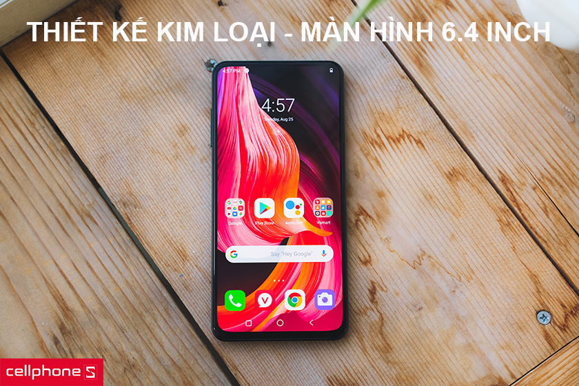 Thiết kế kim loại nguyên khối sang trọng và màn hình giọt nước lên đến 6.4 inch