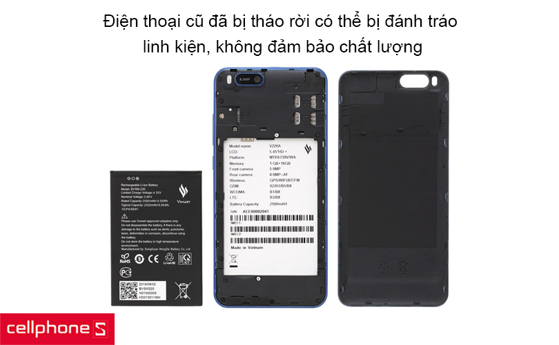 Vsmart cũ đã qua sửa chữa, thay thế linh kiện hay chưa