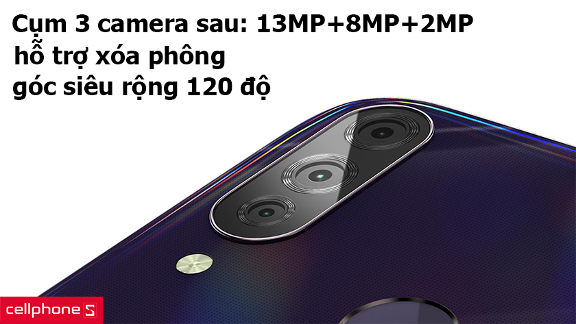 Cụm camera sau xóa phông ấn tượng