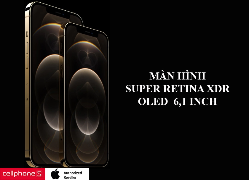 Thiết kế đột phá kiểu mới khung thép không gỉ, màn hình Super Retina 6.1 inch 