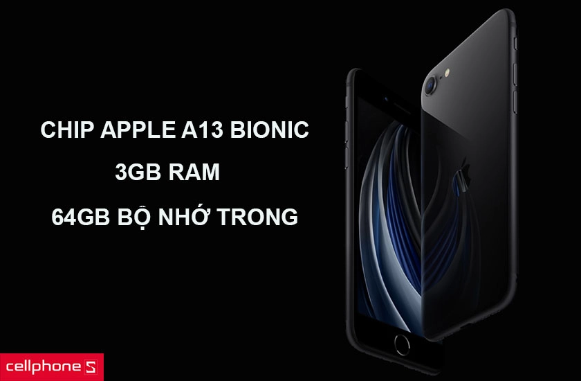 Hiệu năng vượt trội với con chip A13 và RAM 3GB, sử dụng iOS 13 mang đến trải nghiệm tốt nhất