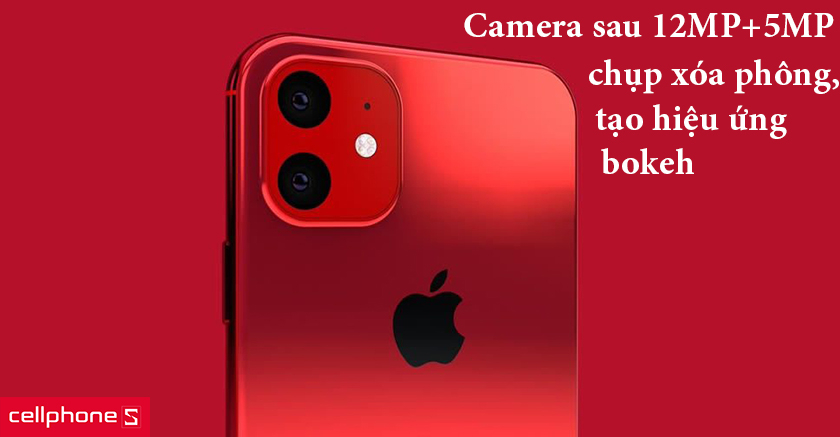 Bộ camera kép 12MP+5MP xóa phông ấn tượng