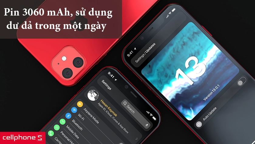 Về dung lượng pin, iPhone XIR được nâng cấp nhẹ nhàng so với người tiền nhiệm, là 3060 mAh