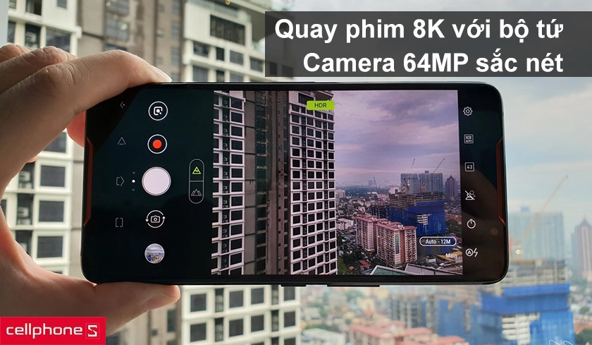 Bộ tứ camera 64MP hỗ trợ quay phim lên đến 8K