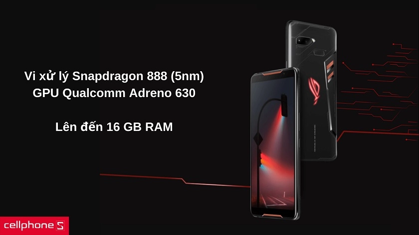 Cấu hình đỉnh cao với Snapdragon 888 (5nm) và chip GPU Adreno 630