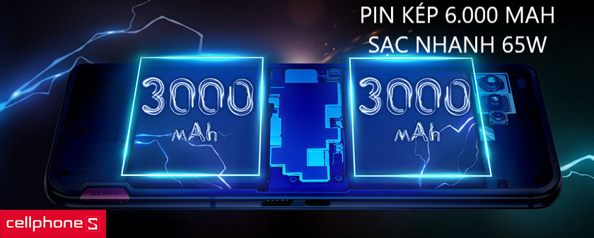 Chiến game cả ngày với pin 6000mAh, trang bị đầy đủ tính năng phần cứng hữu ích