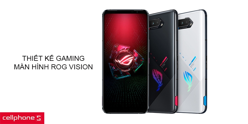 Thiết kế đậm chất gaming, màn hình ROG Vision