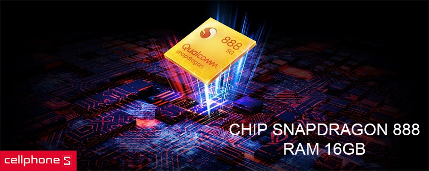 Hiệu năng mạnh mẽ với chip Snapdragon 888