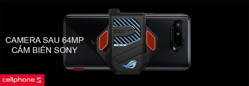 Camera sau 64MP cảm biến SONY