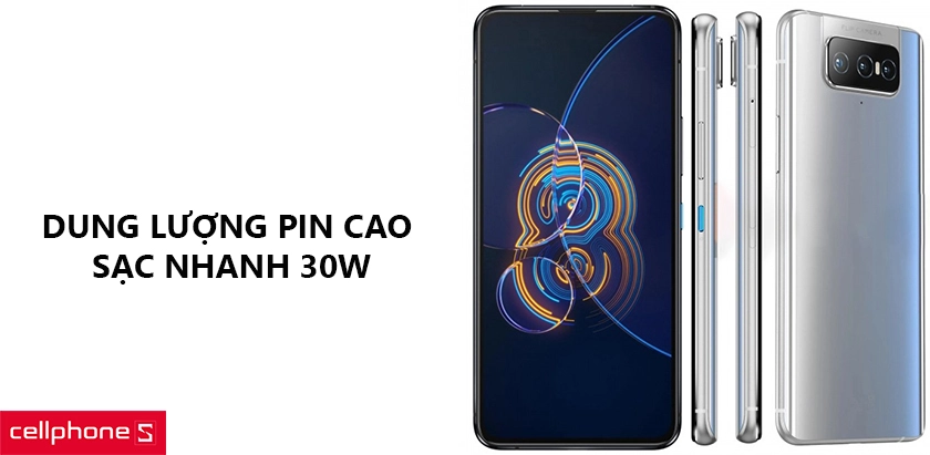 Dung lượng pin cao, hỗ trợ công nghệ sạc nhanh 30W