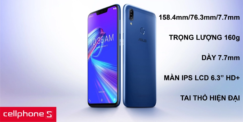 Thiết kế kim loại nguyên khối cùng màn hình IPS LCD 6.3” HD+ cho độ sắc nét cao