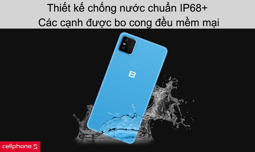 Thiết kế chống nước chuẩn IP68+, các cạnh được bo cong đều mềm mại