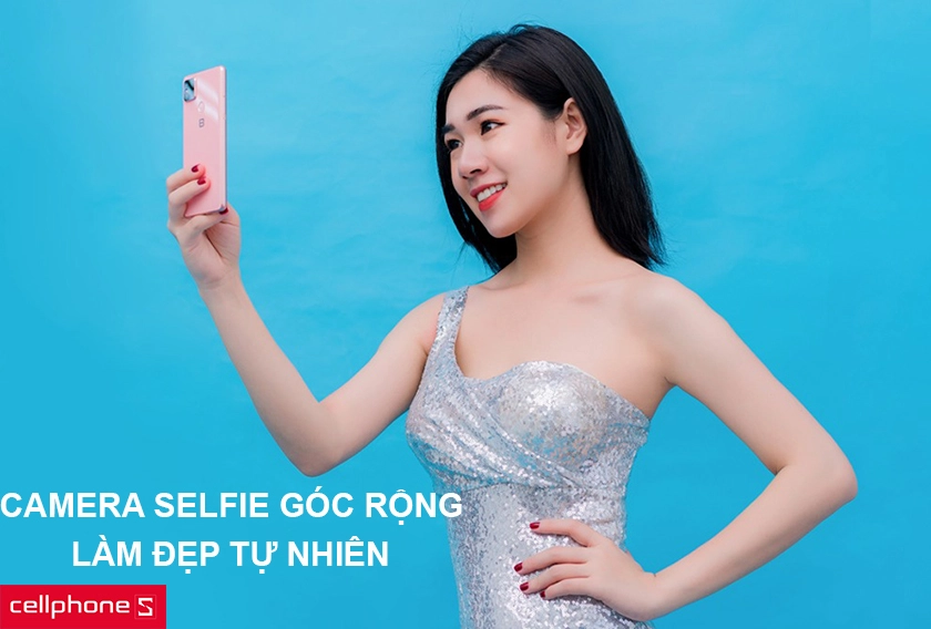 Camera trước mang đến khả năng selfie góc rộng