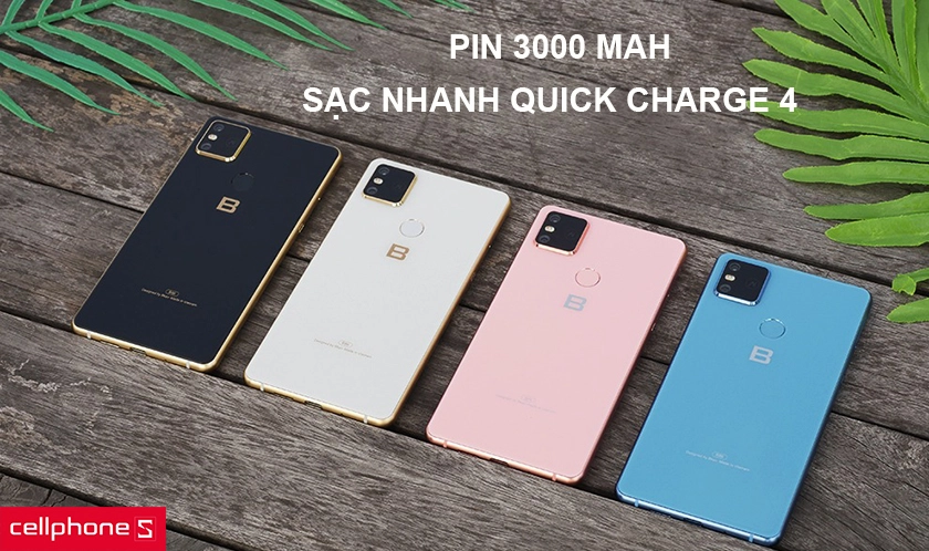Pin 3000 mAh cùng sạc nhanh Quick Charge 4.0