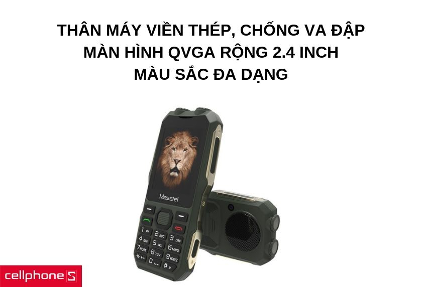 Thiết kế cứng cáp và nhỏ gọn, chống va đập tốt, màn hình rộng, màu sắc đa dạng