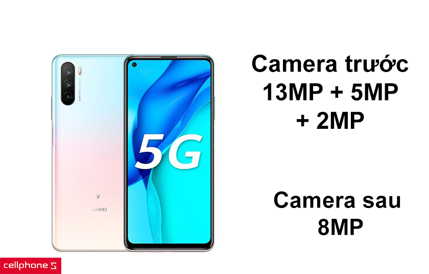 Bộ ba camera sau sắc nét, camera trước 8MP selfie với nhiều chế độ