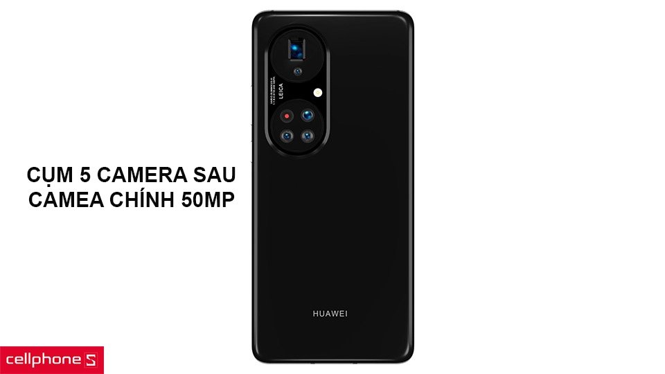 Cụm 5 camera sau, camera chính 50MP