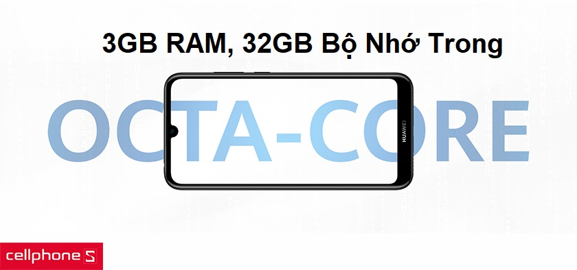 Trang bị CPU Octa – Core vô cùng mạnh mẽ cùng dung lượng RAM 3 GB và bộ nhớ trong rộng rãi 32 GB