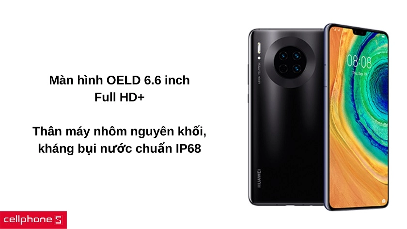 Màn hình 6.6 inch với độ phân giải Full HD+