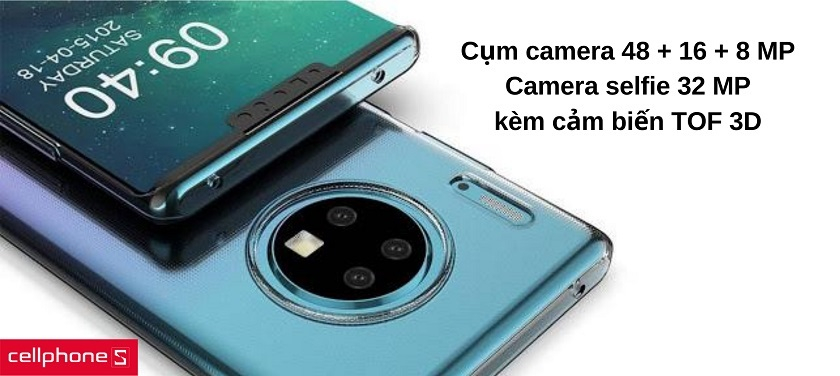 Camera ba ống kính 48 MP cho chất lượng ảnh sắc nét