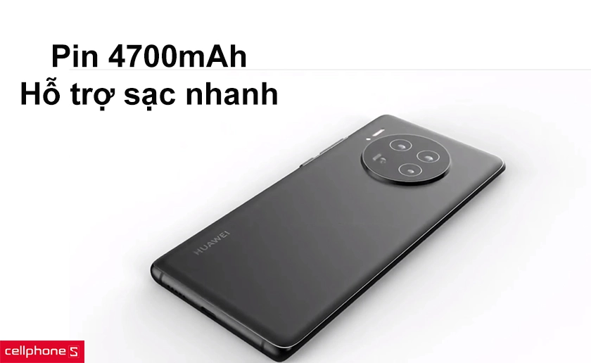 Dung lượng pin 4700mAh hỗ trợ sạc nhanh