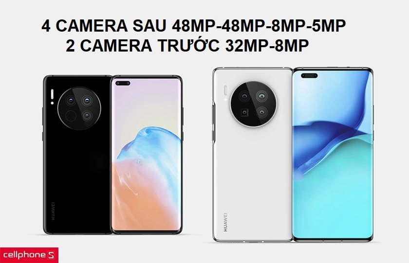 Bộ 4 camera sau siêu sắc nét đi kèm bộ đôi camera trước lên đến 32MP