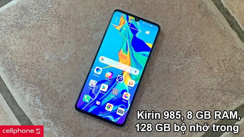 Hiệu năng mạnh mẽ: Kirin 985, 8 GB RAM, 128 GB bộ nhớ trong
