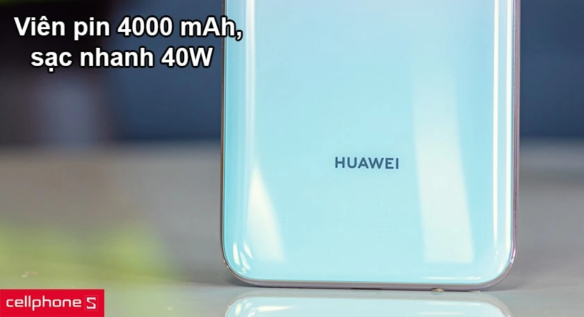 Viên pin 4000 mAn hoạt động thoải mái cả ngày, sạc nhanh 40W