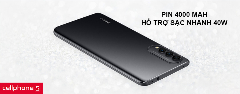 Pin 4000 mAh, hỗ trợ công nghệ sạc nhanh 40W