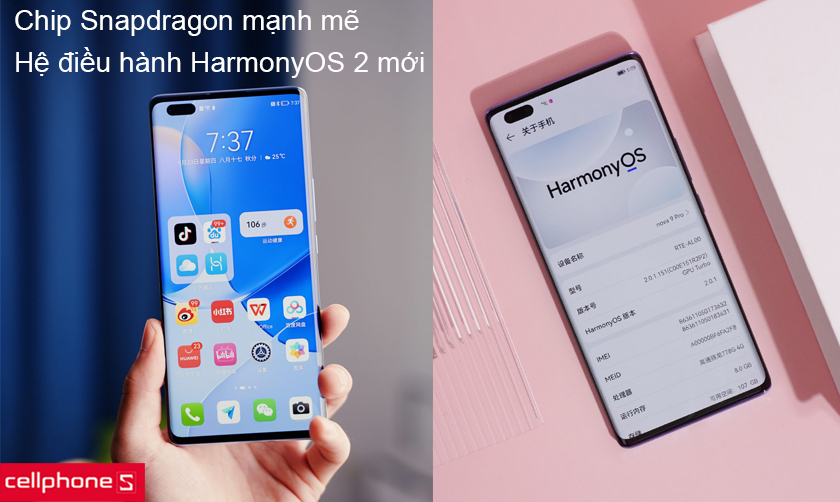 Nguồn nội lực mạnh mẽ chip Snapdragon 778G cùng hệ điều hành HarmonyOS 2 mới mẻ