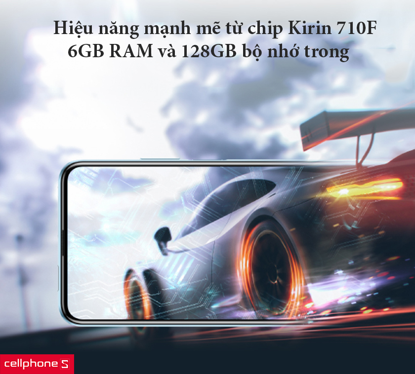 Hiệu năng mạnh mẽ bởi con chip Kirin 710F