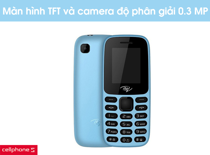 Sở hữu màn hình chất lượng TFT và camera có độ phân giải 0.3 MP