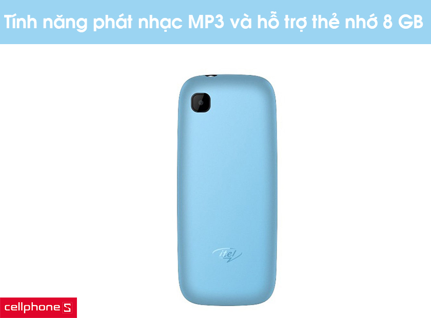 Tích hợp tính năng phát nhạc MP3 và hỗ trợ thẻ nhớ lên đến 8 GB