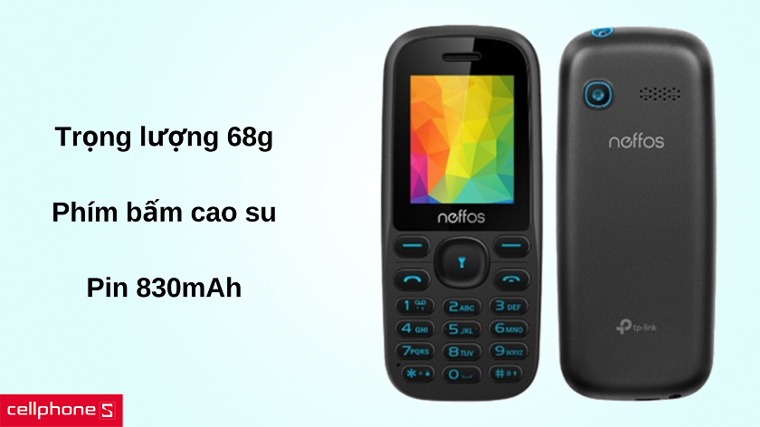 Thiết kế nhỏ gọn, đơn giản, dễ sử dụng