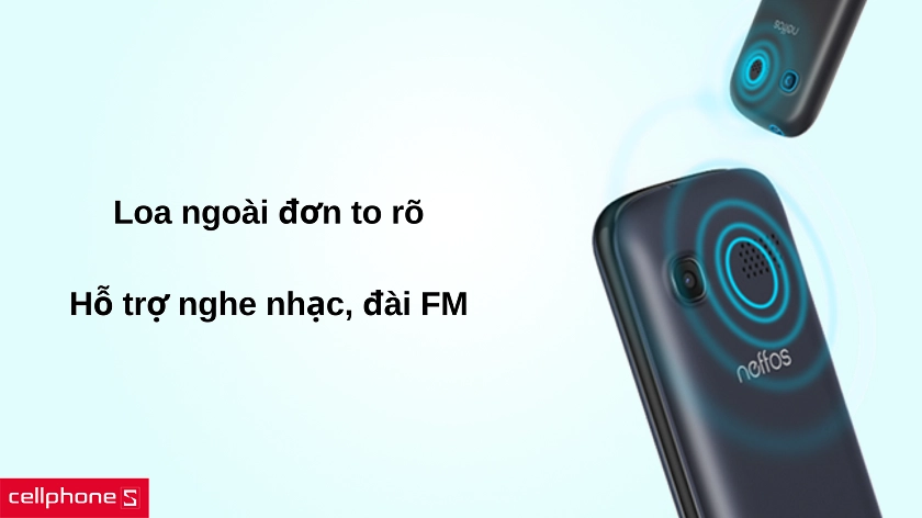 Chất lượng âm thanh to rõ, hỗ trợ nghe nhạc và radio