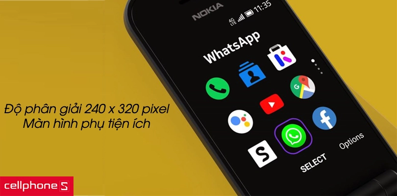 Màn hình phân giải lớn, camera 5MP