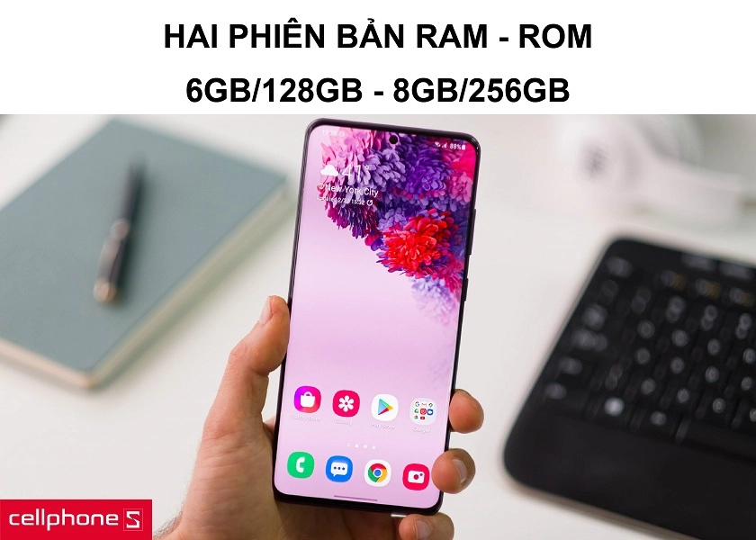 Hai phiên bản bộ nhớ rom lên đến 256GB cùng dung lượng ram thấp nhất 6GB