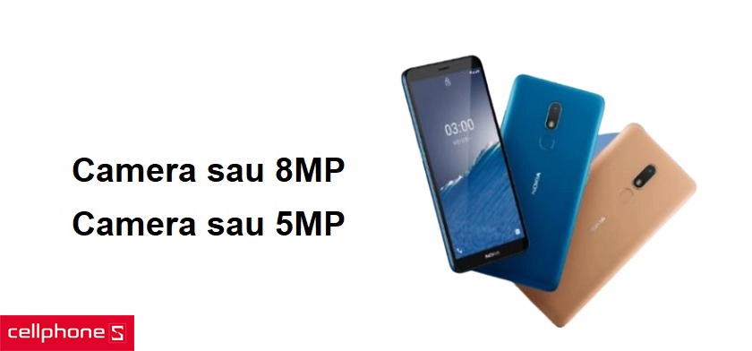 Camera sau 8MP, Camera sau 5MP cho hình ảnh sắc nét