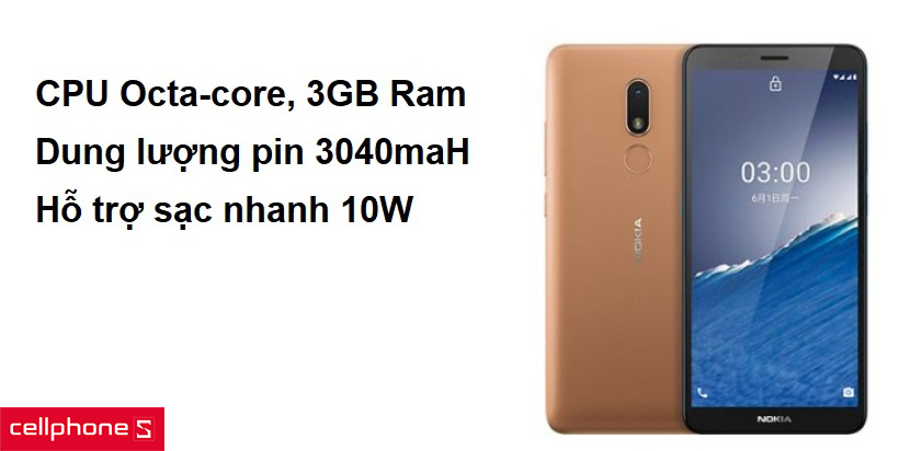Hiệu năng mạnh mẽ với CPU Octa-core 3GB Ram, dung lượng pin 3040maH hỗ trợ sạc nhanh 10W