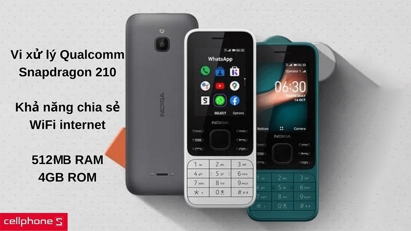 Trang bị chip Snapdragon 210 kèm mạng 4G hỗ trợ công việc & chia sẻ WiFi tiện dụng